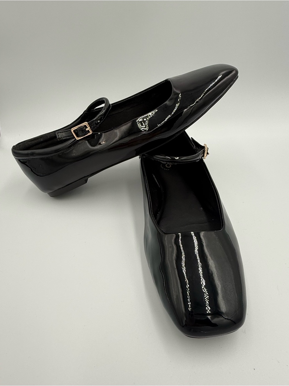 Aldo Black Patent Mary Jane Flats size 7.5